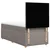 Vidaxl Box spring postelja z vzmetnico taupe 80x200 cm blago