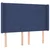 Vidaxl Box spring postelja z vzmetnico LED modra 140x200 cm blago