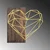 Atelier Del Sofa Zidna dekoracija Heart, 58x58 cm, Zlatne boje