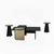 Hanah Home Set klub stolova Luna, 4 komada, Crna