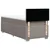 Vidaxl Box spring postelja z vzmetnico taupe 90x190 cm blago