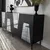 Hanah Home Komoda Venice 180x80x40cm Crno-Siva
