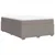 Vidaxl Box spring postelja z vzmetnico taupe 140x200 cm blago