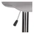 shumee Inge BARSKI STOL NASTAVLJIV 60-81 cm siv/krom
