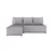 Grantex Line Ugaona garnitura Lena V, 130x190cm, Svetlosiva