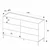 Hanah Home Komoda Sfn-1760-Dd-1, Bela