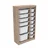 Hanah Home Višenamenska komoda Montana Xs 2D4N8U, 69 x112.2 x29.6 cm, Braon-bela