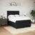 Vidaxl Box spring posteljni z vzmetnico črn 140x190 cm žamet