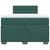 VIDAXL Box spring postelja z vzmetnico temno zelen 120x190 cm žamet