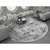 Dieter Knoll TKANA PREPROGA Avignon 200/200 cm tkano temno siva