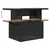 Vrtni stol crni 100x55x73 cm od poliratana i bagremovog drva