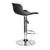 shumee BARSKI STOLEČ Inge črn/krom NASTAVLJIV 60-81 cm