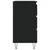 Komoda crna 60 x 35 x 70 cm od konstruiranog drva