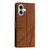Rjava Flip Line torbica (iPhone 16 Plus)