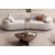 Atelier del Sofa Set nameštaja za dnevnu sobu, 2 komada, Krem