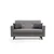 Atelier del Sofa Dvosed na razvlačenje Polya 151x86x75cm Svetlosivi
