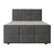 Livetastic BOXSPRING POSTELJA 140 cm  x 200 cm , les, kovina, umetna masa, tekstil antracit