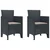 Vrtna stolica 2 pcs Antracit 53 x 49 x 85 cm Polipropilen