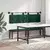 vidaXL Visoki naslon za glavo Temno zelena 190 x 55 x 5 cm Žamet