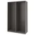 PAX 2 okvira garderobera, tamnosiva, 150x58x236 cm