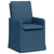Trpezarijske stolice 2 pcs Plava 57 x 67 x 98 cm tkanina