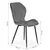 ModernHome Trpezarijske stolice set 4 komada, Tamnosive