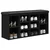 Klupa za cipele crna 102 x 32 x 50 cm od konstruiranog drva