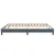 Box spring krevet bez madracem tamnosivi 200x210 cm baršunasti