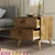 Hanah Home Noćni ormarić Versa 52x55,1x45cm Orah