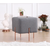 Atelier del Sofa Tabure 40x42x40cm, Sivo