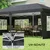 Homestar Paviljon 3x6 m Črn