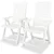 3-dijelni bistro set od plastike bijeli