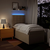 VIDAXL Box spring postelja z vzmetnico krem 90x190 cm blago