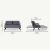 Atelier del Sofa Dvosed na razvlačenje Sando 2 175x133cm Bordo