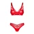 Sexy veš set 2-delni Aliosa crveni - 2XL/3XL