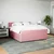 Vidaxl Box spring postelja z vzmetnico roza 180x200 cm žamet