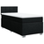 VIDAXL Box spring postelja z vzmetnico črna 80x200 cm blago