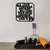 Wallity Zidna dekoracija Dont Workout, 50 x 50 cm, Crna