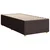 vidaXL vidaXL Box spring postelja z vzmetnico temno rjava 100x200 cm blago, (21309730)