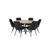 Venture Design Jedilna miza in stol komplet Copenhagen miza 140x75 cm stol 66x88,5x50 cm rjava