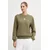 Bombažen pulover Lacoste zelena barva, SH2736