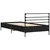 Okvir za krevet crni 90 x 190 cm od konstruirano drvo i metal