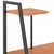 Radni stol s policama crno-smeđi 102 x 50 x 117 cm
