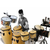 MEINL djembe 10 AFRICAN PHARAOHS SCRIPT TRAVEL FIBER SKIN HEAD