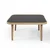 Hanah Home klub sto Hera 90, 90 cm, hrast / crni mermer