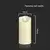 LED sveća LED/2xAA topla bela 11 cm