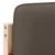 Vidaxl Tapecirano vzglavje Rjava in taupe 120 cm Masivno borovo les