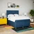 vidaXL vidaXL Box spring postelja z vzmetnico modra 140x200 cm blago, (21306574)