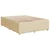 Vidaxl Box spring postelja z vzmetnico krem 160x200 cm blago