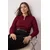Trendyol Curve Ženska bluza Tbbaw26Af00005, Bordo